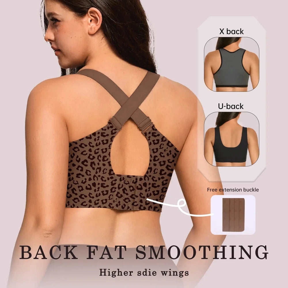 Peace Haven Everyday Wireless Lift Bra — Leopard