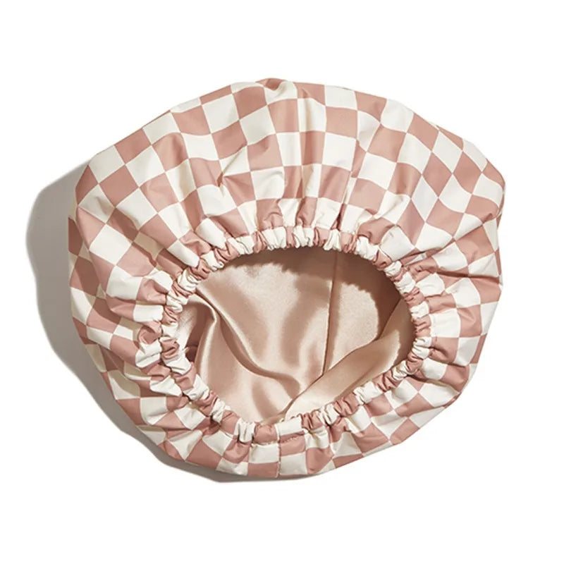 Kitsch Three-Layer Waterproof Shower Cap