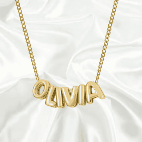 PEACE HAVEN™ CUSTOM BUBBLE LETTER NECKLACE - Peace Haven