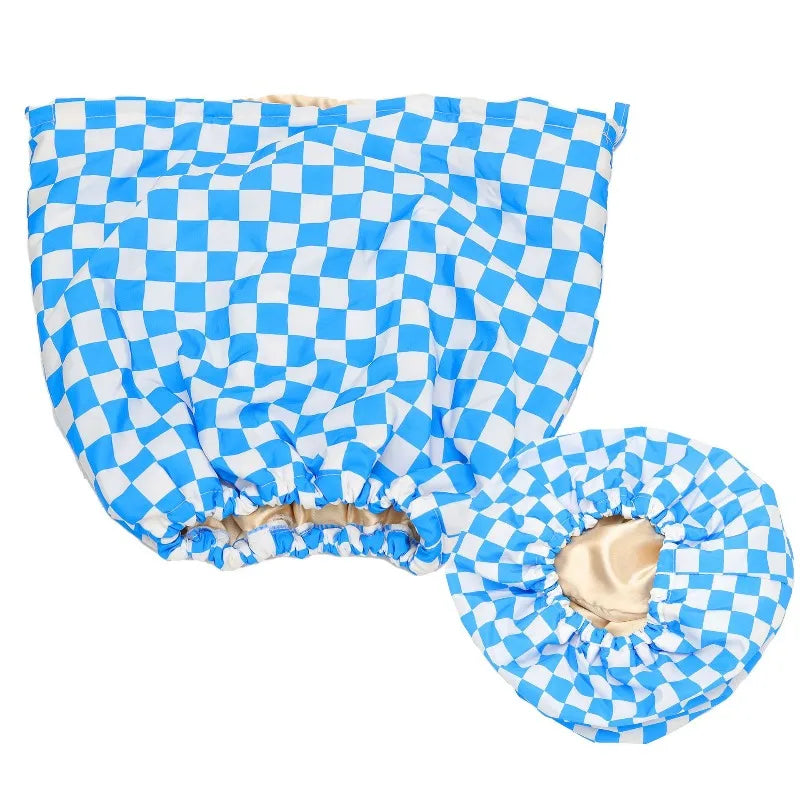 Kitsch Three-Layer Waterproof Shower Cap