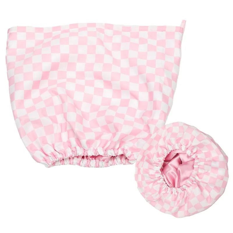Kitsch Three-Layer Waterproof Shower Cap