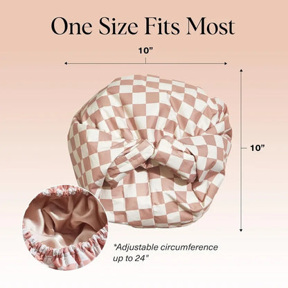 Kitsch Three-Layer Waterproof Shower Cap