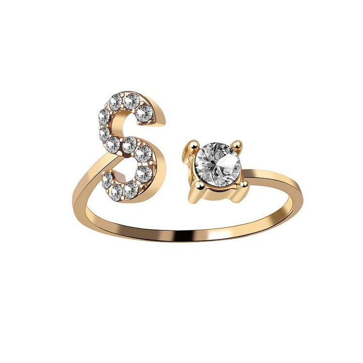 peacehaven initial letter ring S GOLD